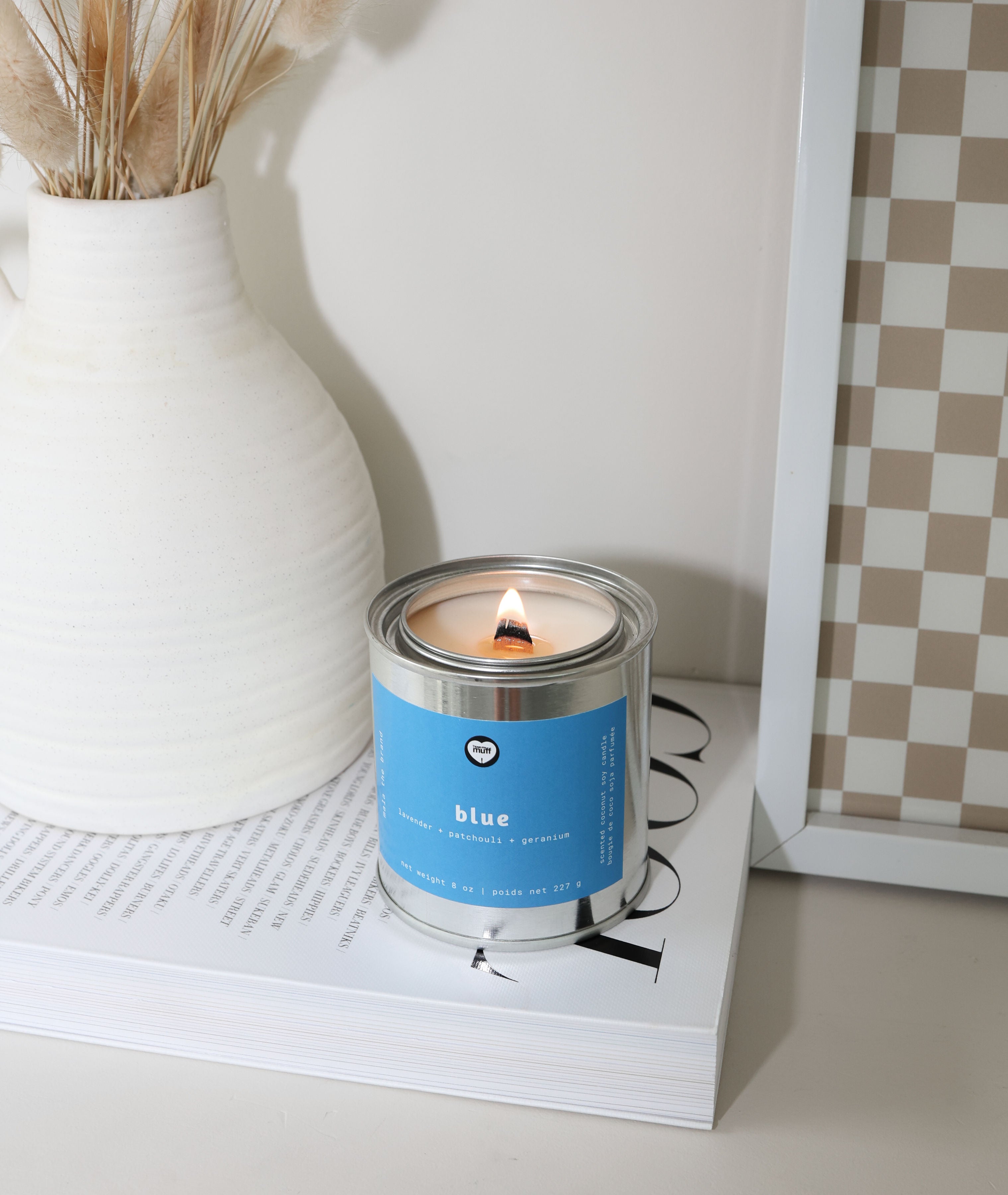 Muff + Mala Candle: BLUE